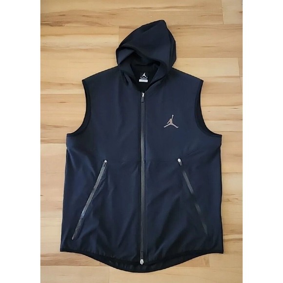 Nike Other - NIKE AIR JORDAN DRI FIT SLEEVELESS SHOOTING VEST  HOODY Sz L